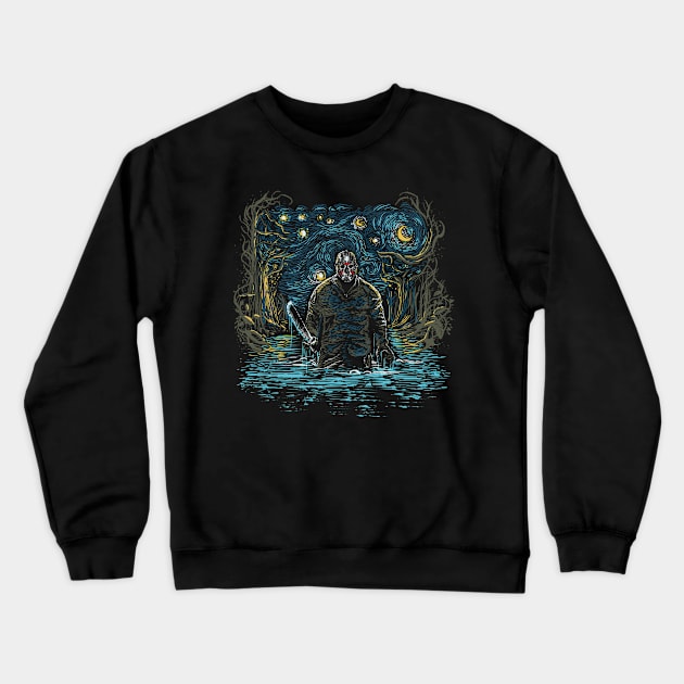 Starry Camp Crewneck Sweatshirt by Zascanauta